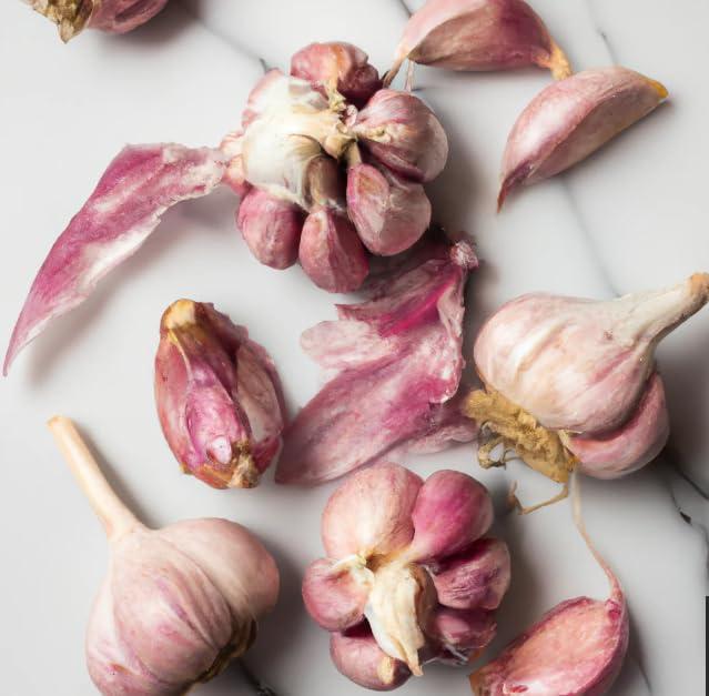 Generic Hardneck Garlic Tuber for Planting - 4 Purple Italian Hardneck Garlic Tuber