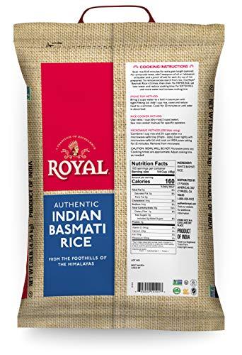 Authentic Royal Royal White Basmati Rice, 10 Pound