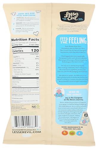 Lesserevil LesserEvil Oh My Ghee Organic Popcorn, 5 Oz