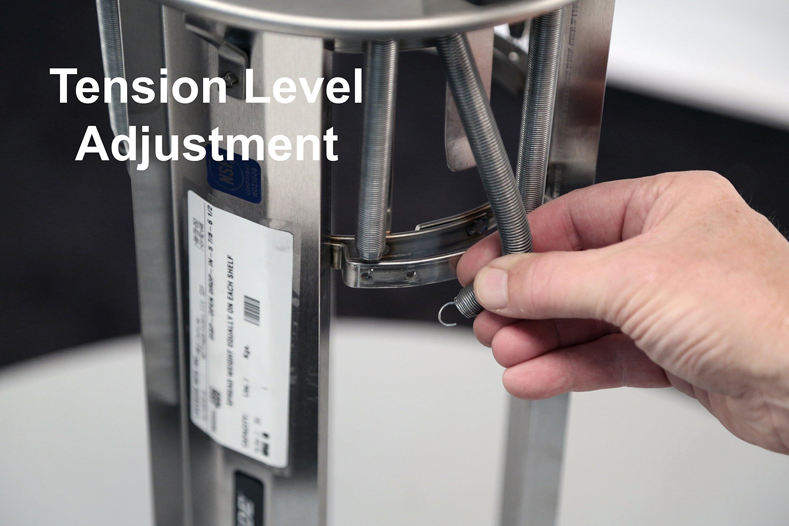 Lakeside Manufacturing Lakeside 4009 Food Service Regular Open Drop-in Plate Dispenser, Stainless Steel (Fully Assembled)