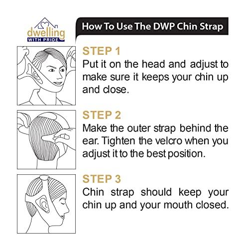 Dwelling With Pride Anti Snore Chin Strap | Anti-Dry Mouth Chin Strap for CPAP Users | Stop Noise | Snoreless Sleeping Solution for Men and Women | Breathing Aid for Snoring