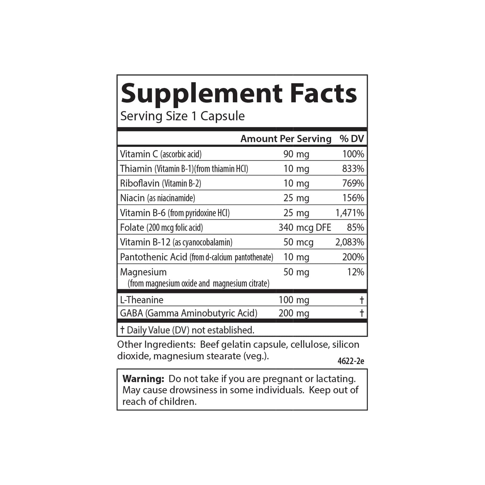 Carlson Carlson - Totally Zen, GABA, L-Theanine & B Vitamins, Healthy Mood, Promotes Calmness & Mental Clarity, 120 Capsules