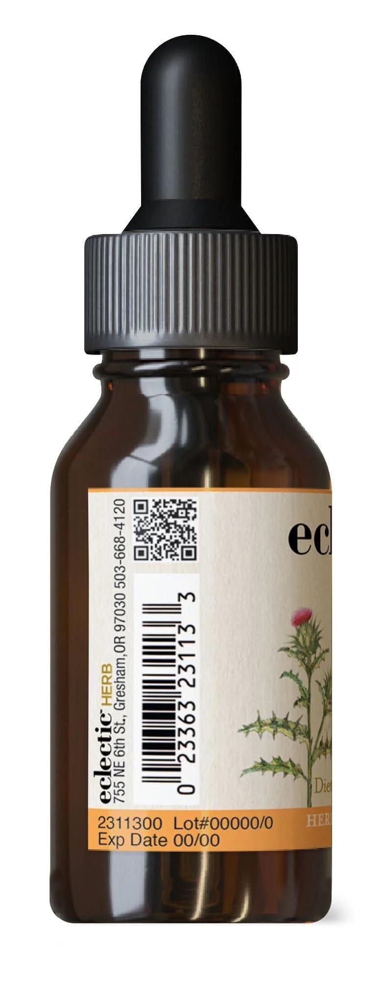 Eclectic Eclectic Herb - Milk Thistle Glycerite | Herbal Health Supplement | Non-GMO, Gluten-Free (1 fl oz | 30 ml)
