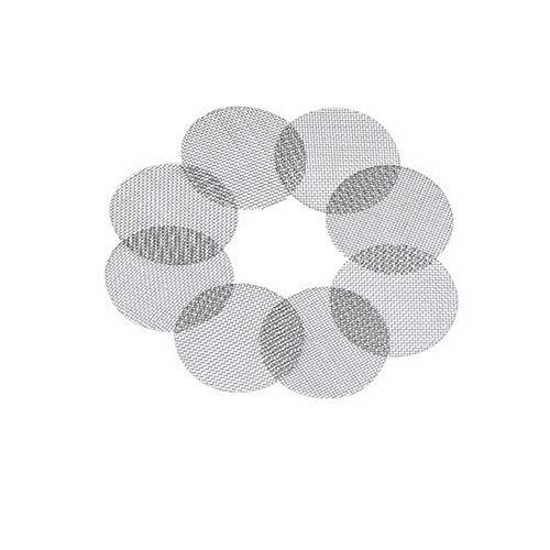 VideoPUP VideoPUP 50 Pieces 60 mesh 1/2 Inch Stainless Steel Screens Pipe Screen Filters, Premium Type 304 Pipe Screen Filters, Silver