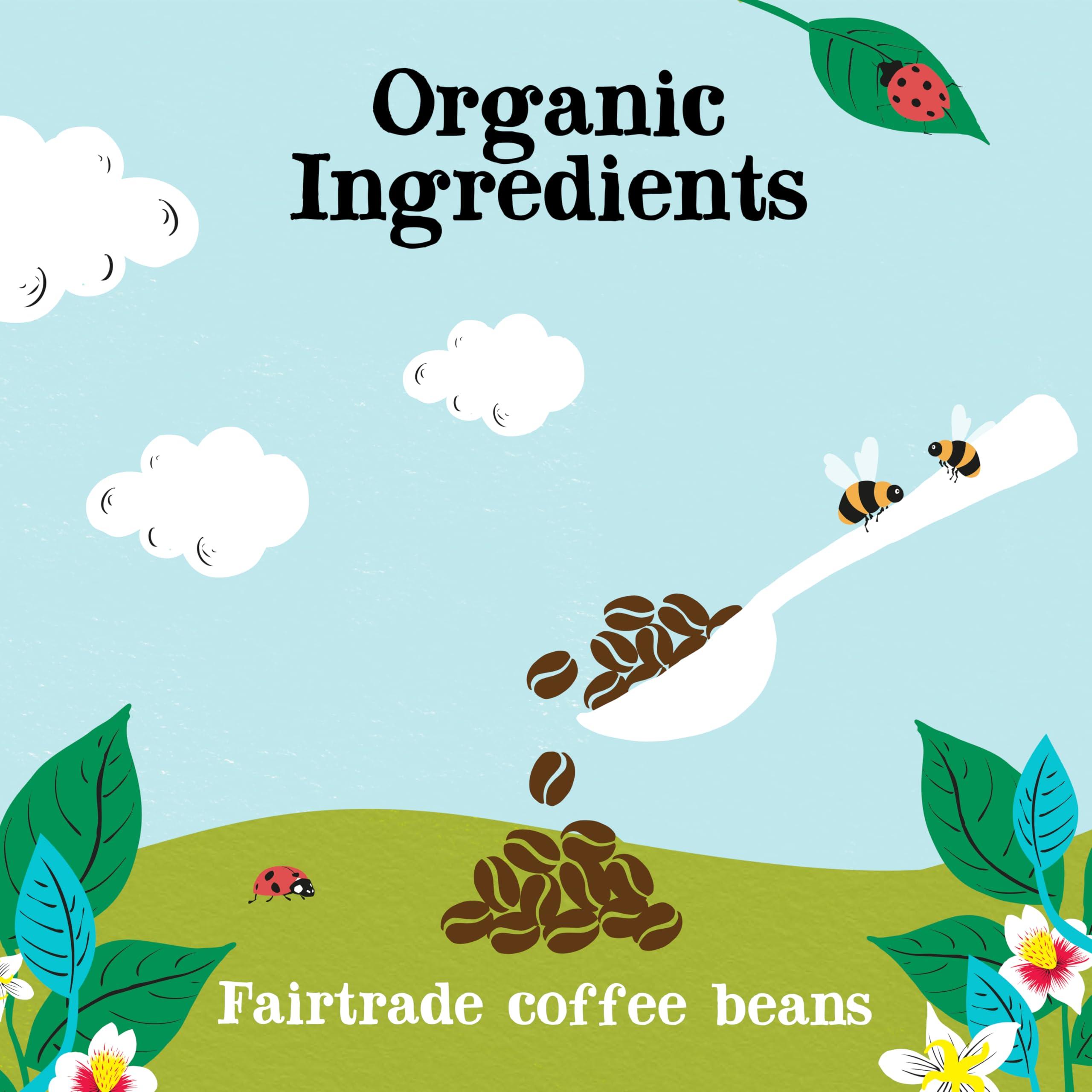 Clipper Natural, Fair & Delicious Clipper Coffee: Organic Latin American Decaf Instant Coffee Medium Roast Coffee, Freeze Dried & Ethically Sourced 100g (3.53oz)