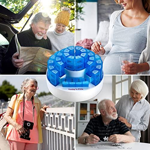MEDca Monthly Pill Box by MEDca - Smart Prescription Organization with Multiple Daily Doses Section, Removable Compartments Perfect for Travelling