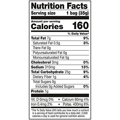 EatSmart Eatsmart Snacks, Veggie Crisps with Sea Salt, 1.25 Oz (Pack of 8)