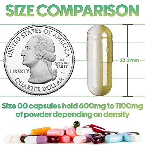 XPRS Nutra XPRS Nutra Size 00 Empty Capsules - 5000 Count Empty Gelatin Capsules - Empty Pill Capsules - DIY Capsule Filling - Fillable Pill Capsules Empty Gel Caps (Silver)
