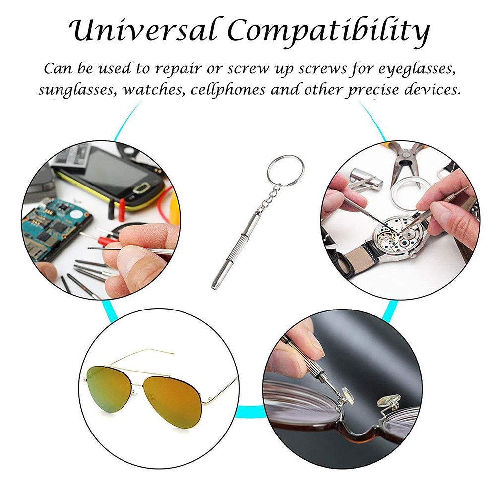 SEIWEI 1000pcs Eyeglass Screws Repair Kit, Glasses Repair Screws with 4 in 1 Screwdriver | Tweezer | Screws Caps | Washers | Nuts, Small Screws for Glasses Repair Clock Eyeglass Sunglasses Watch