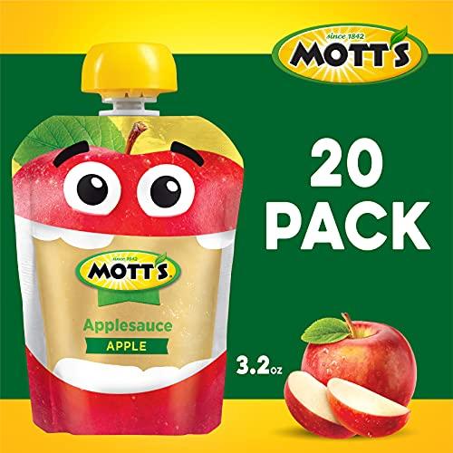 Mott's Mott's Applesauce, Clear Pouches, 3.2 oz (Pack Of 20)