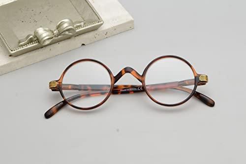Eyekepper Eyekepper Round Reading Glasses a Little Large than Vintage Professor Oval Readers (Brown Tortoise,+1.25)