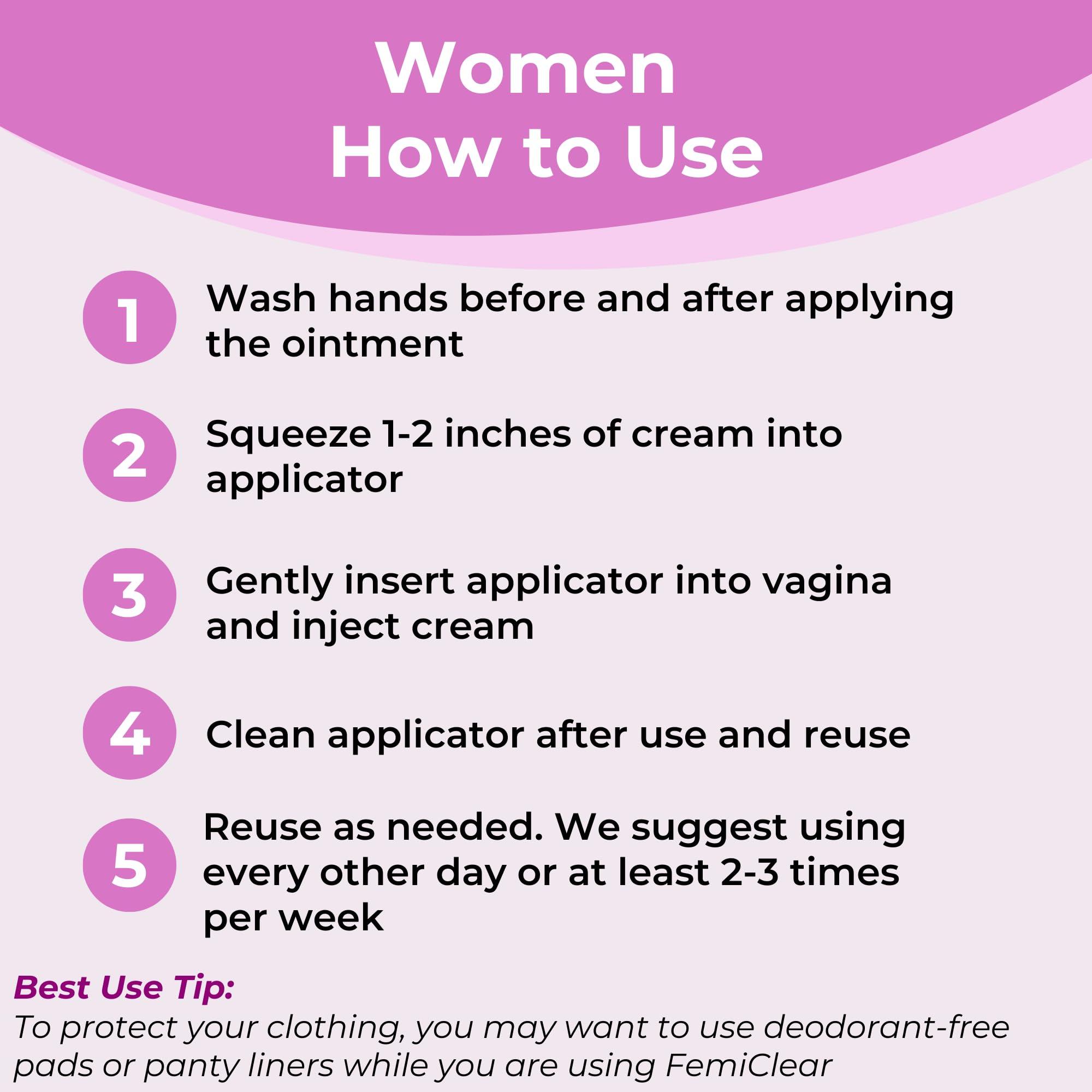 FemiClear FemiClear BV & Yeast Infection Cream - Natural Homeopathic Feminine Care & Protection