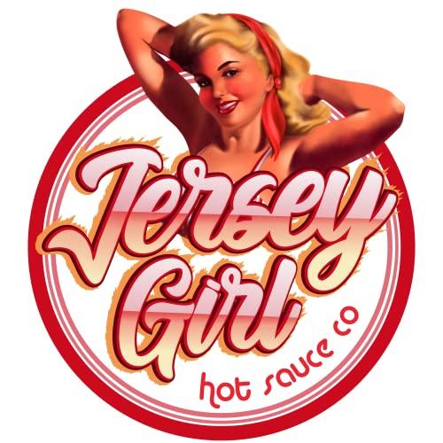 Jersey Girl Hot Sauce Co Jersey Girl Sizzlin' Sodium/Salt Free Hot Sauce - Made with Scorpion & Ghost Pepper 5oz (Spicy) All Natural Ingredients