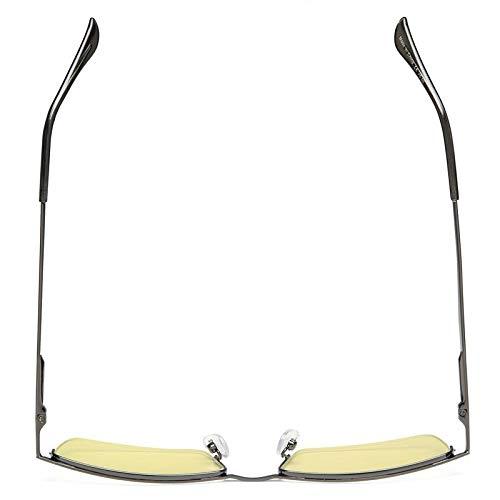 Eyekepper Eyekepper Blue Light Blocking Reading Glasses Half-Rim Computer Readers Eyeglasses-Yellow Tinted Lens Reading Glasses (Gunmetal, 2.75)