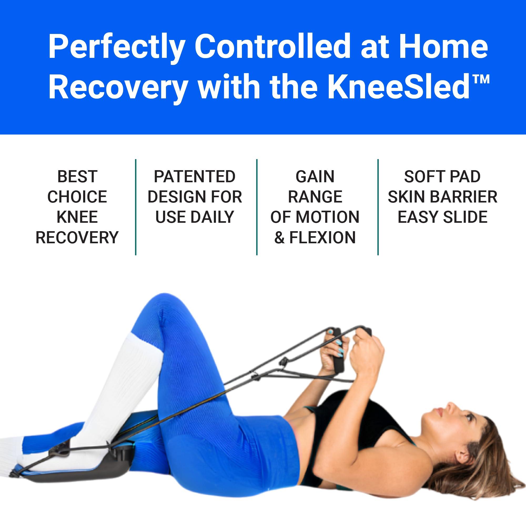 KNEE SLED KneeSled Best Choice After Knee Replacement Surgery Increases Range of Motion, Stretches Knees, improving Mobility and Flexibility Leg Exercise Great for Working Out Knee Pain