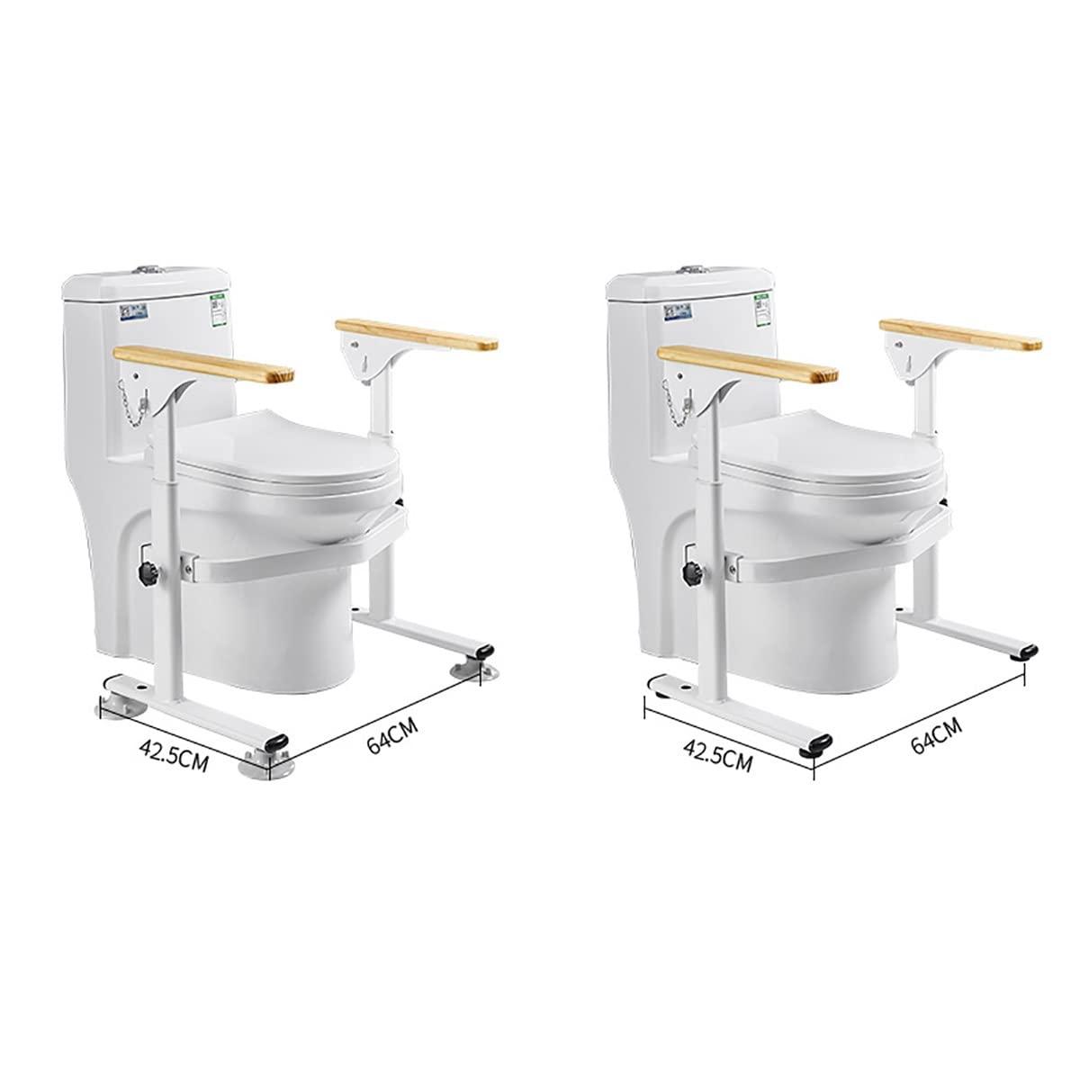 HSPLXYT HSPLXYT Toilet Rail,Adjustable Toilet Safety Frame, Elderly Safety railings,Handrail Assist Grab bar Handle, Adjustable Height,Compact Support Frame, for Bathroom Safety, Toilet Assist (Color : B)