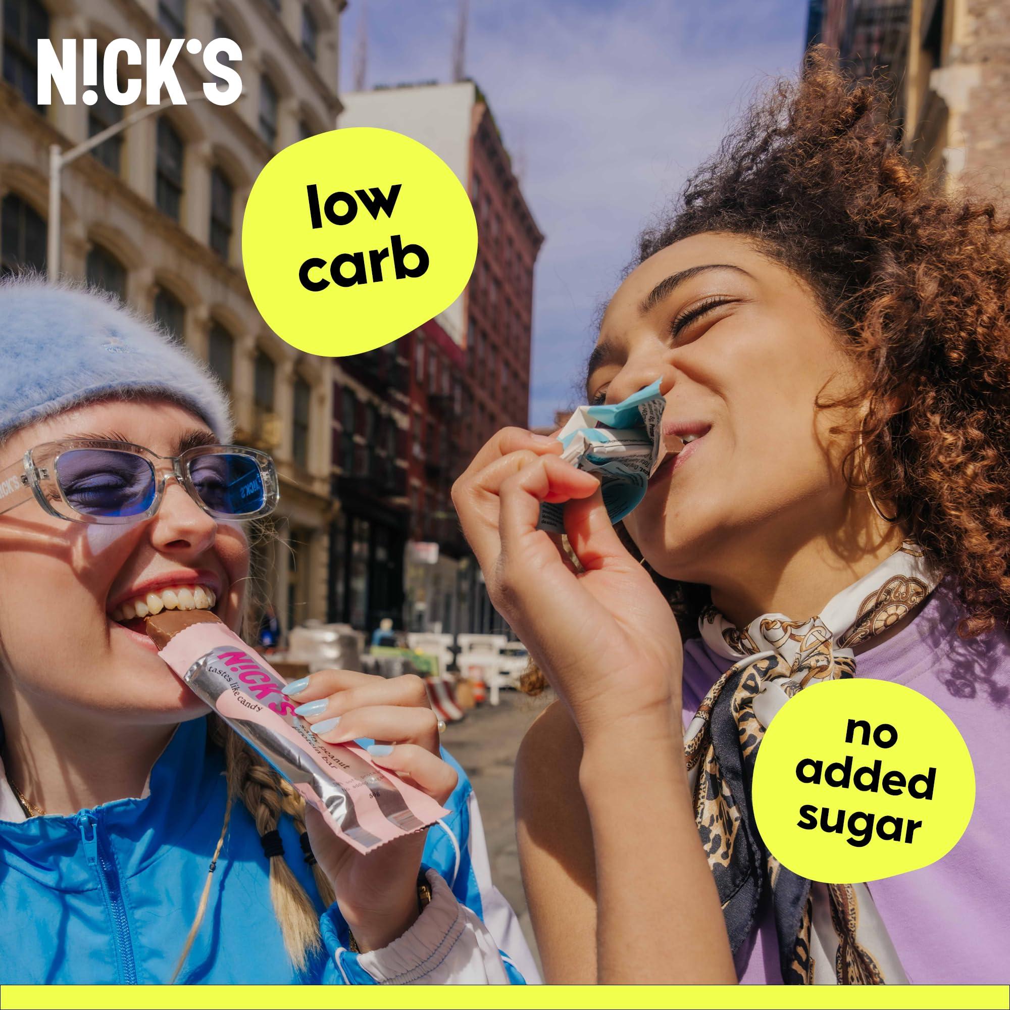 N!CK\'S NICKS Keto Chocolate Candy Bars Variety Pack, No Added Sugar, Coconut, Gluten Free Sweets Low carb Candy Snack Bar (Multipack 15x40g)