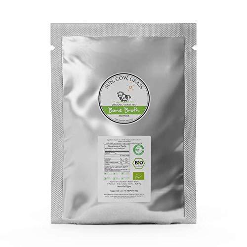 Healthy Body Organics Bone Broth Powder - Pure Protein Organics - 1 KG (2.2lbs)