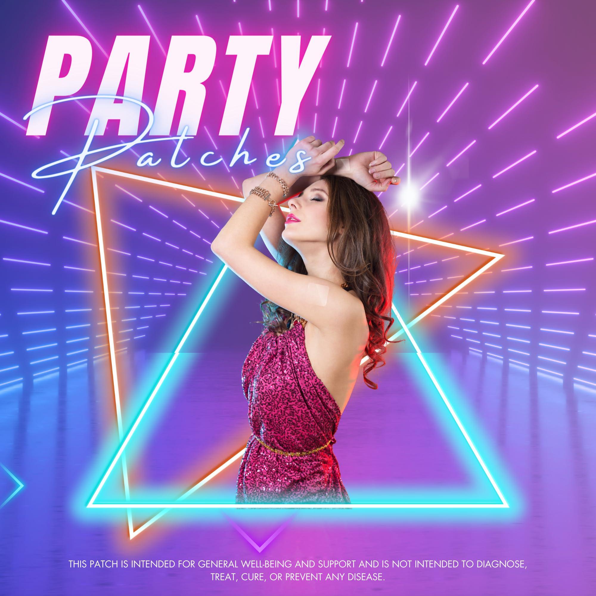 P Patch Pals P Patch Pals Natural Hangover Patches - Waterproof Clear Party Patches (30 Count) - Discreet and Sticks to Skin Well - Use Before Drinking and Wake Up Refreshed and Energized After Party