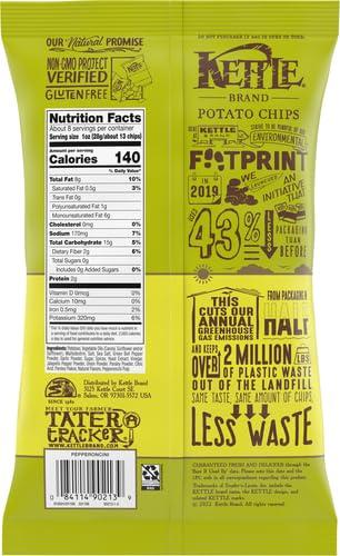 Kettle Brand Kettle Brand Potato Chips Pepperoncini, 7.5 Oz (Pack of 4)