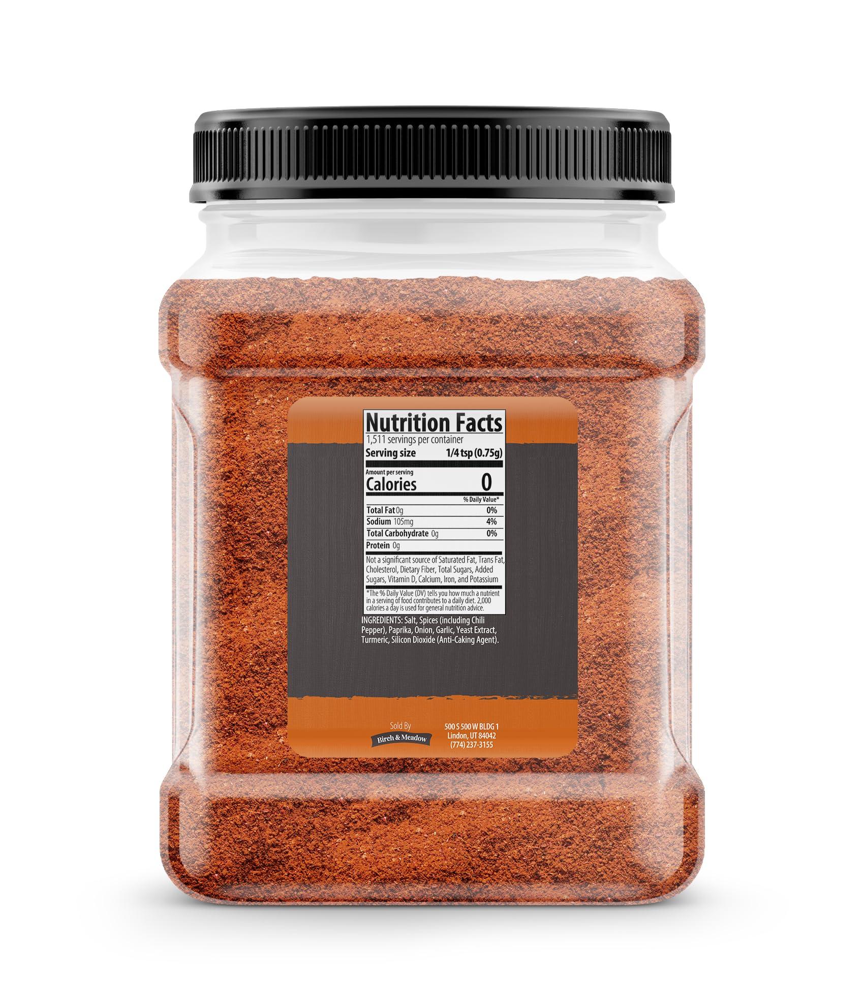 BIRCH & MEADOW Birch & Meadow Hot & Spicy Taco Seasoning, 2.5 lb, Spicy Seasoning Blend, Hot & Flavorful