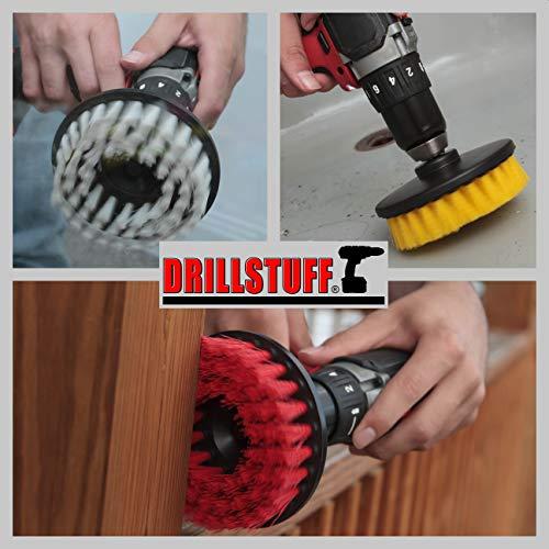 Drillstuff Cleaning Supplies - Drill Brush - Leather Cleaner - Shower Door - Upholstery - Carpet - Bathroom Accessories - Shower Cleaner - Bathtub - Tile - Outdoor - Scrub Brush - Garden - Bird Bath - Granite