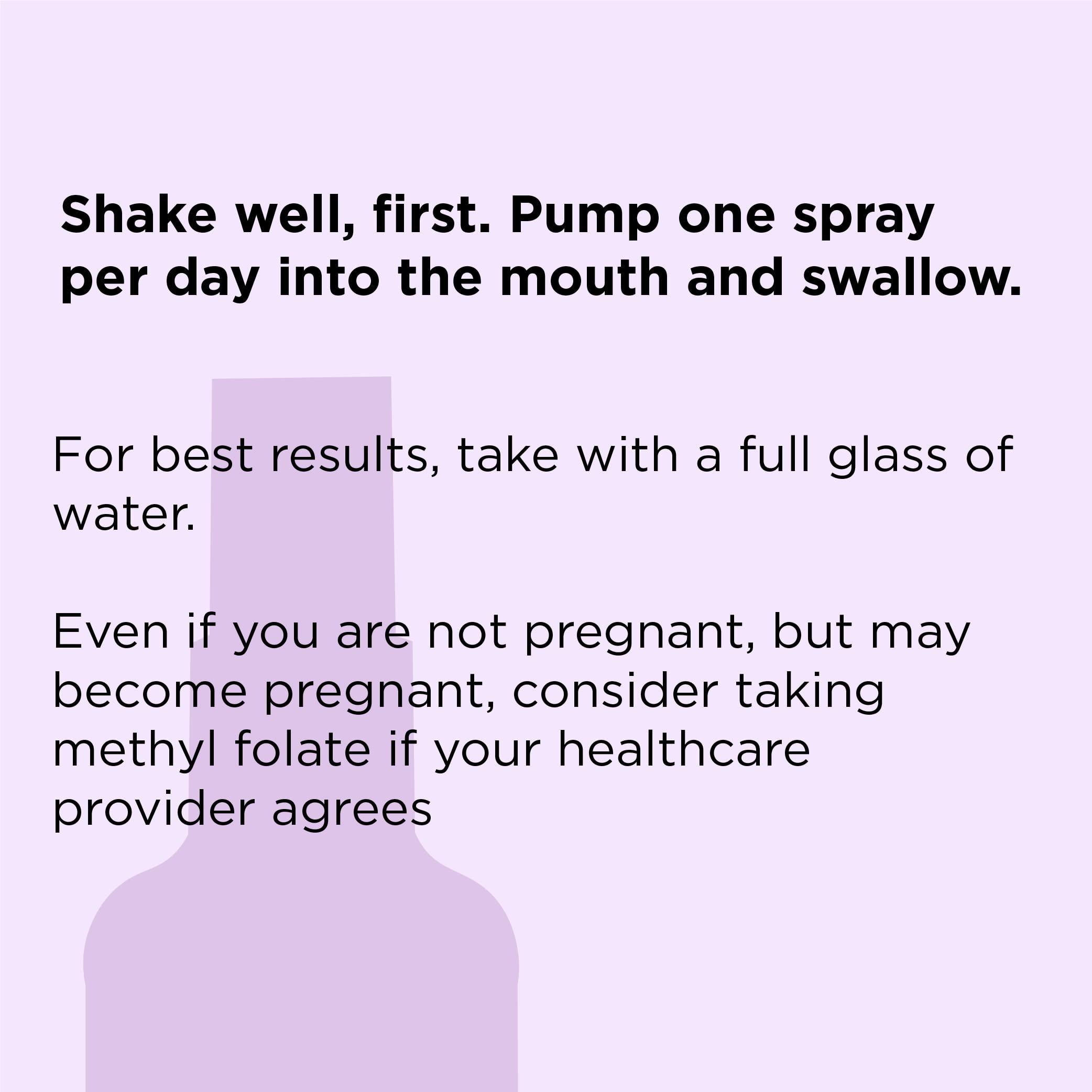 nbpure nbpure Methylfolate Vitamin B9 Spray Supplement, Liquid Folic Acid Spray, 1 oz