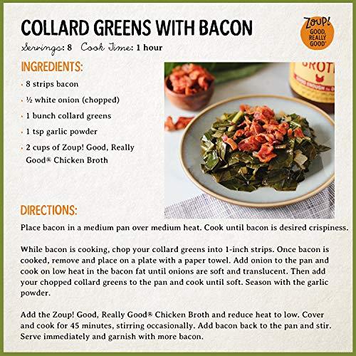 Zoup! Chicken Bone Broth by Zoup! Keto-Friendly, Gluten Free, Non-GMO - Great for Stock, Bouillon, Soup Base or in Gravy - 1-Pack (32 oz)