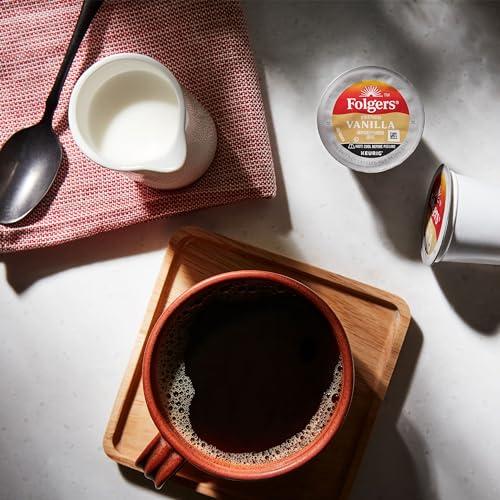 Folgers Folgers French Vanilla Flavored Coffee, 12 Keurig K-Cup Pods