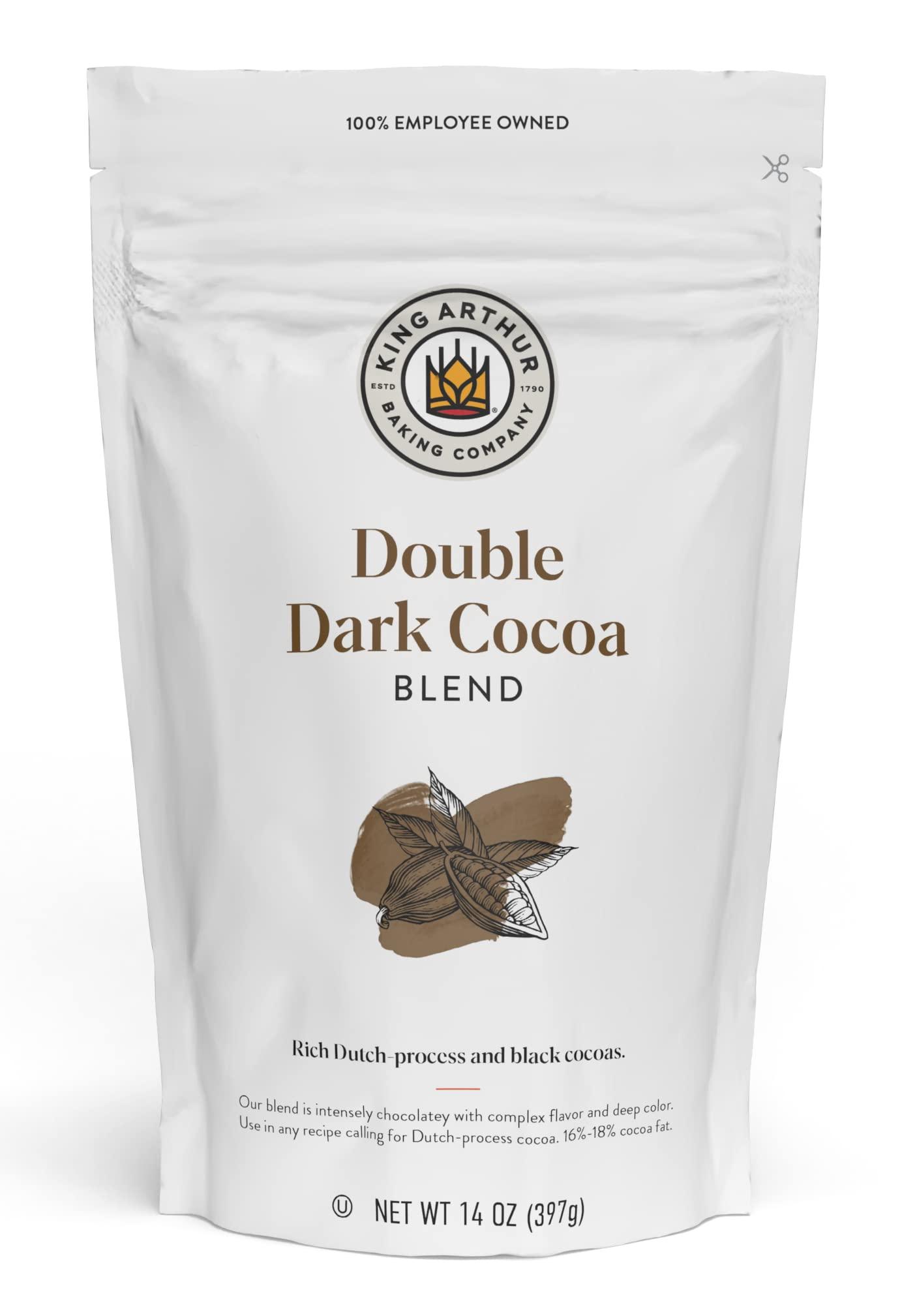 King Arthur King Arthur Double Dark Cocoa Powder Blend, Perfect for Baking, 14oz