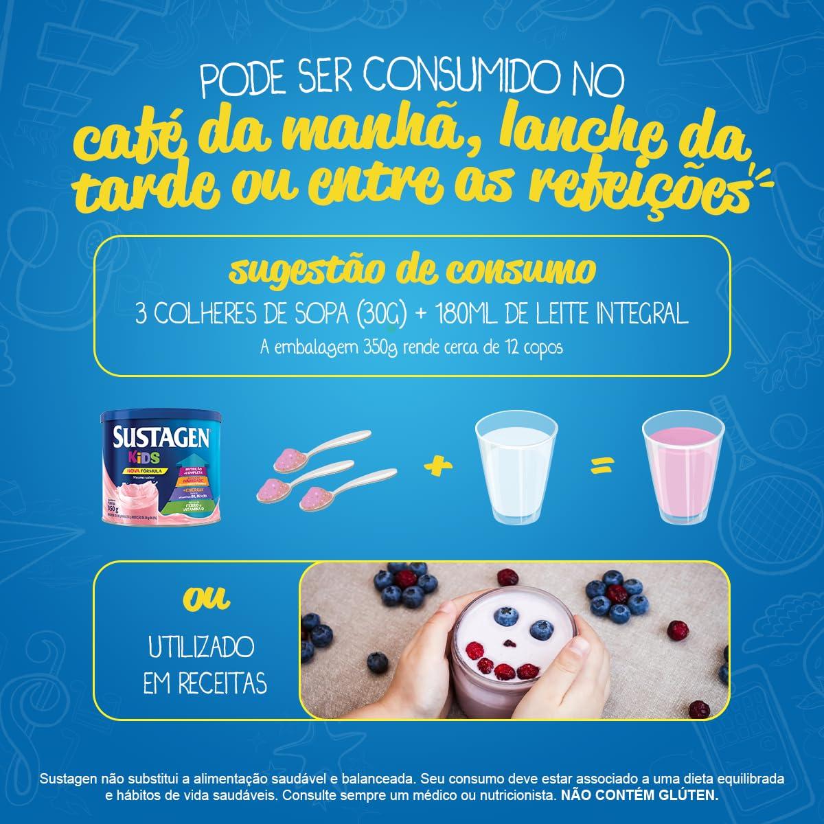 Sustagen Kids Sustagen Kids Food Supplement Strawberry Tin 380g, 13.4 Ounce (Pack of 1) (Modelo Padrão)