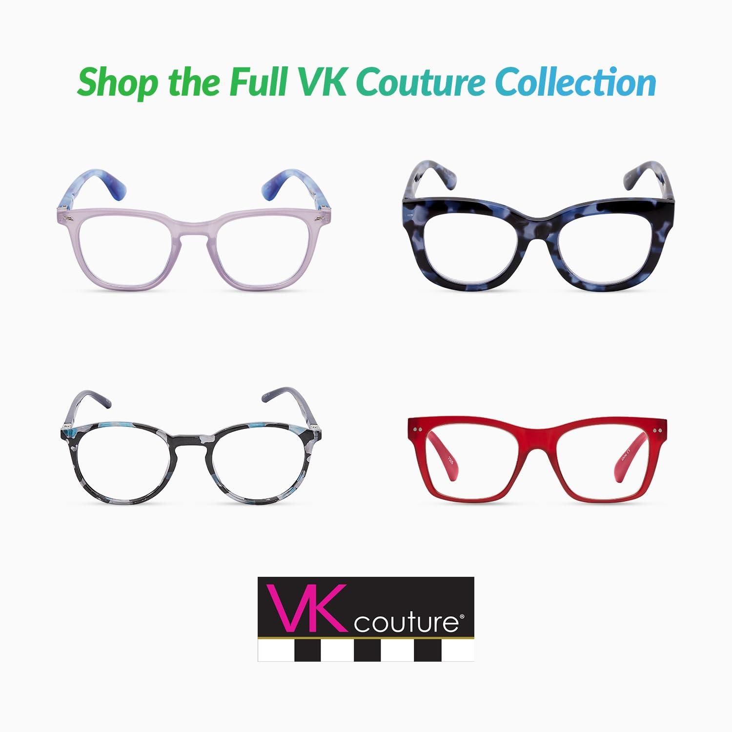 SAV Eyewear SAV VK Couture E9082 Reading Glasses For Women - Durable, Lightweight, Fashionable Readers