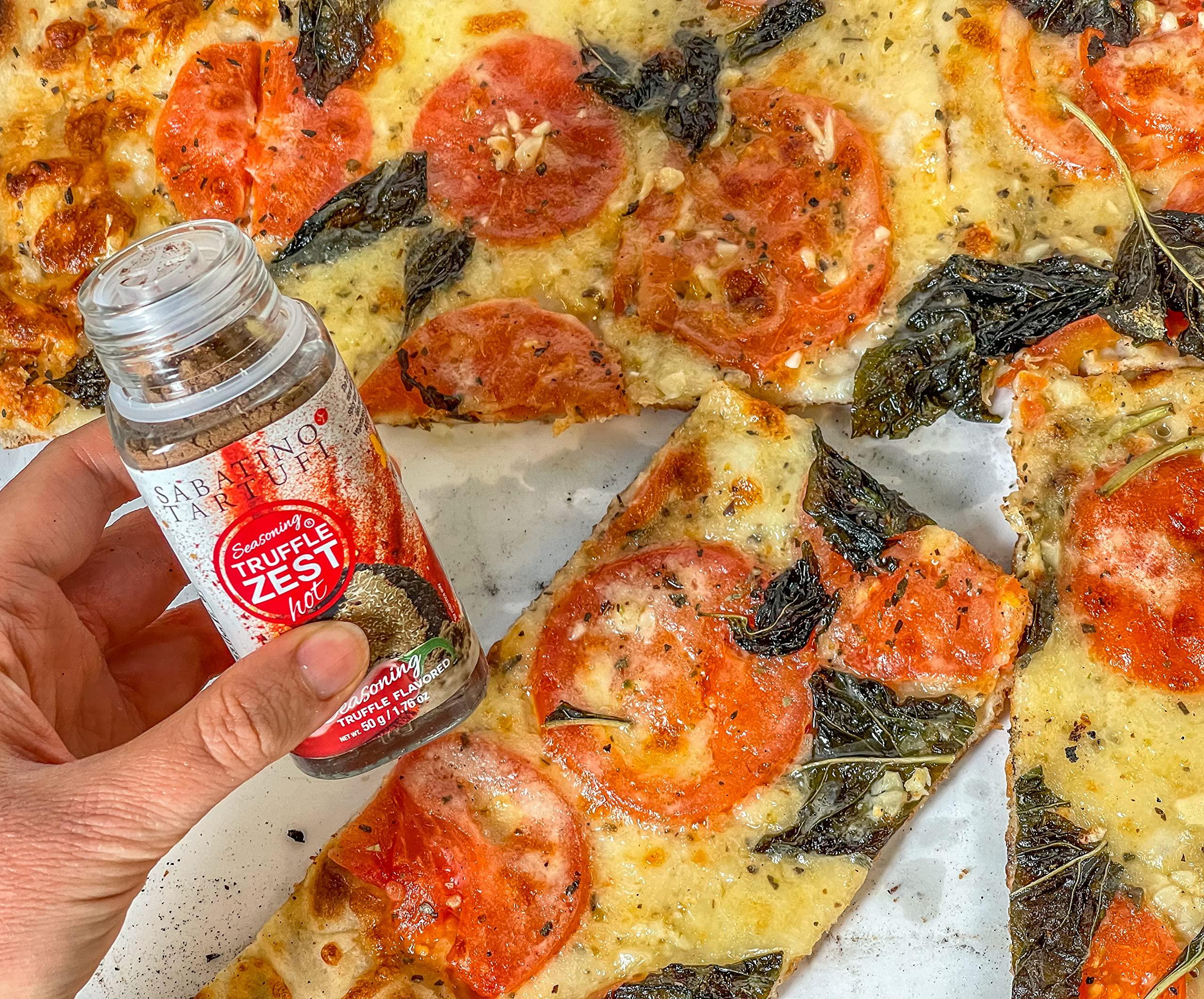 Sabatino Tartufi Sabatino Tartufi Truffle Zest Seasoning, Hot, The Original All Natural Gourmet Truffle Powder, Plant Based, Vegan and Vegetarian Friendly, Kosher, Low Carb, Keto, Non-Gmo Project Certified, 1.76 oz