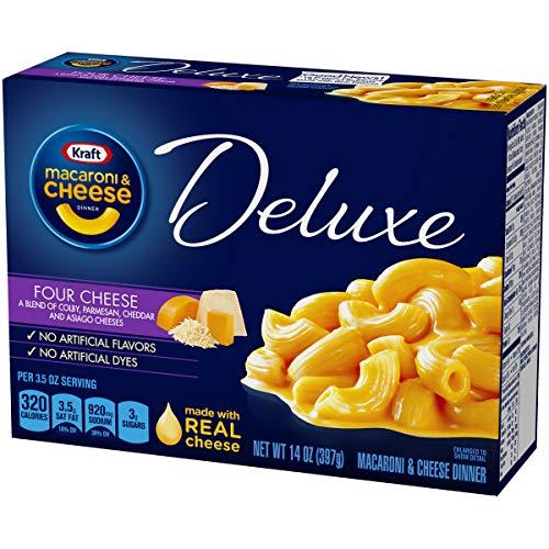 Kraft Kraft Four Cheese Macaroni & Cheese Deluxe Dinner (14oz Boxes, Pack of 4)