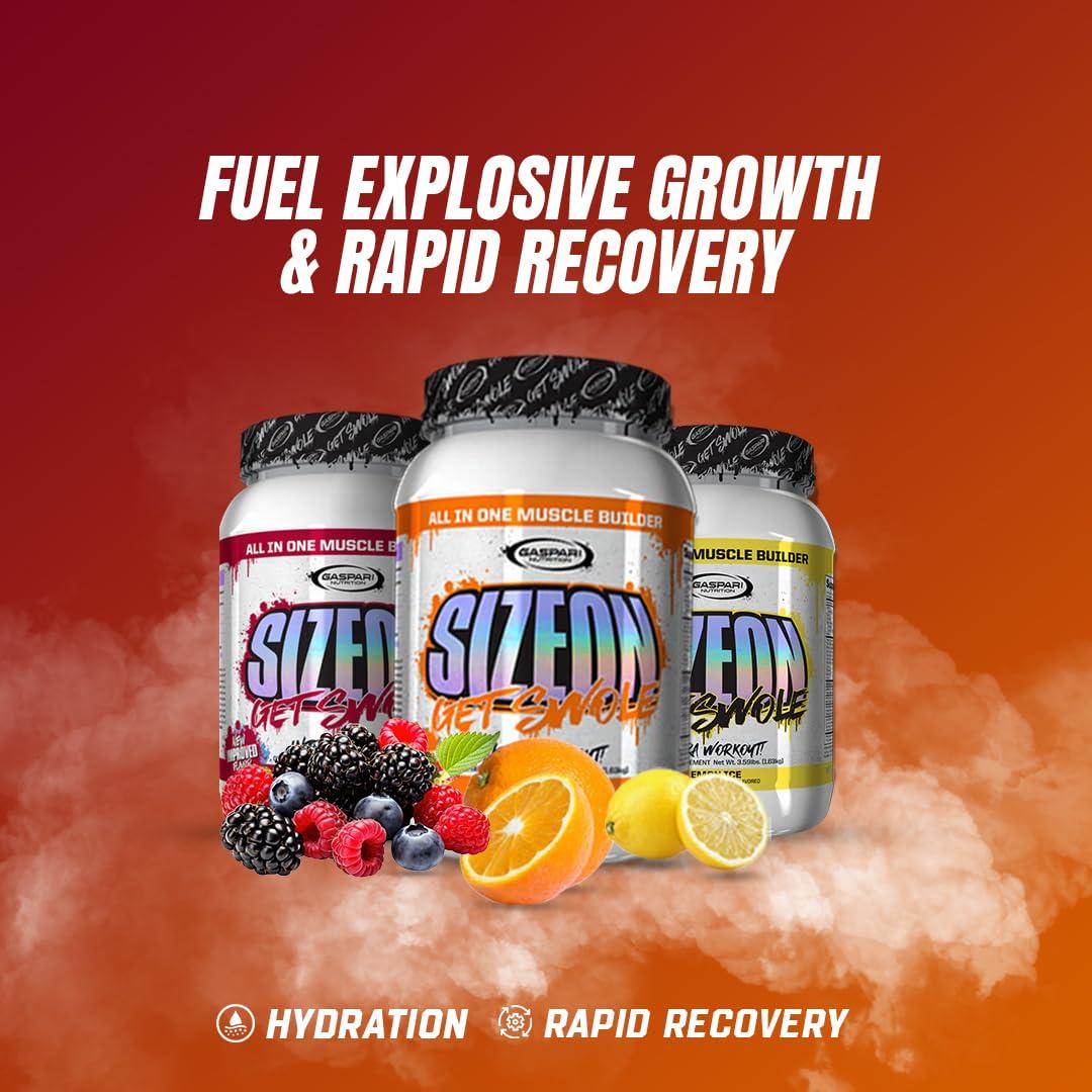 Gaspari Nutrition Gaspari Nutrition SizeOn, The Ultimate Hybrid Intra-Workout Amino Acid & Creatine Formula, Increased Muscle Volume & Muscle Recovery (3.59 Pound, Rainbow Candy)