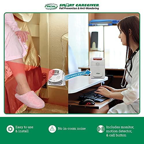 Smart Caregiver Corporation Smart Caregiver Cordless Motion Sensor and Nurse Call System for Fall Prevention– Know when they need help or are getting up!