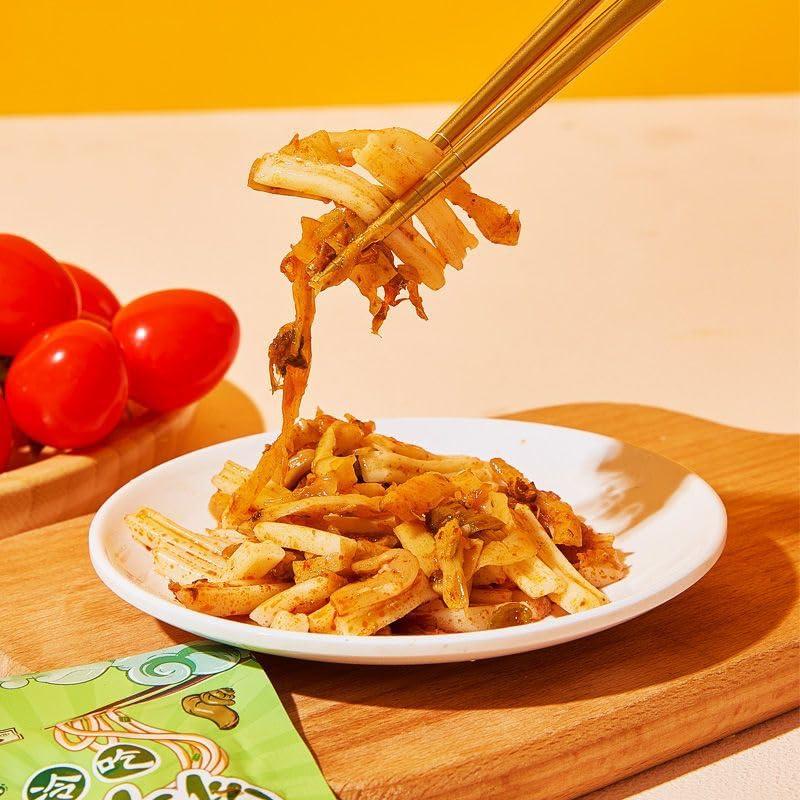 ZAOIAN 3 kinds of Instant spicy noodles snack,hot and Sour Chinese latiao snack gift pack,Ready-to-eat spicy strips,No boil noodles small gluten,cold sidedish,Guangxi specialty (Hot and Sour,1000g)