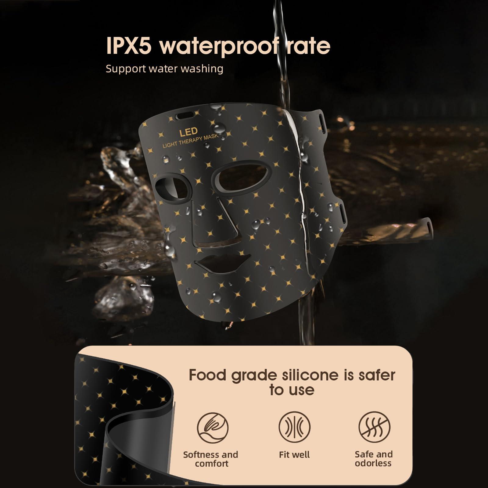 Aymeyly Ultra-Light Weight Red Light Therapy Mask, High Irradiance Red Light Therapy for Face, Comfortable Red Light Mask for Home Use