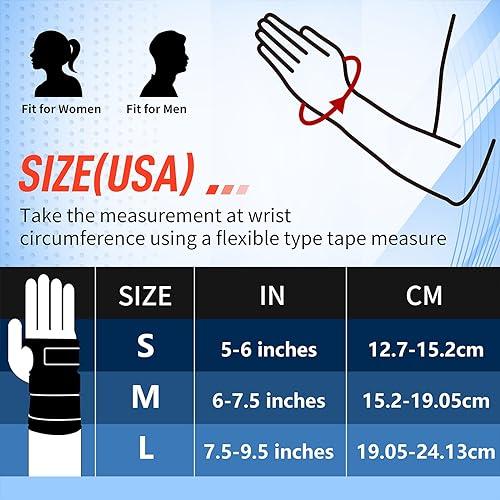 FEATOL FEATOL 2 Pack Carpal Tunnel Wrist Brace For Work With Wrist Splint, Adjustable Wrist Guard Daytime Support For Women Men, Pain Relief For Pregnancy, Typing, Arthritis, Tendonitis, Right Hand Left Hand, Large