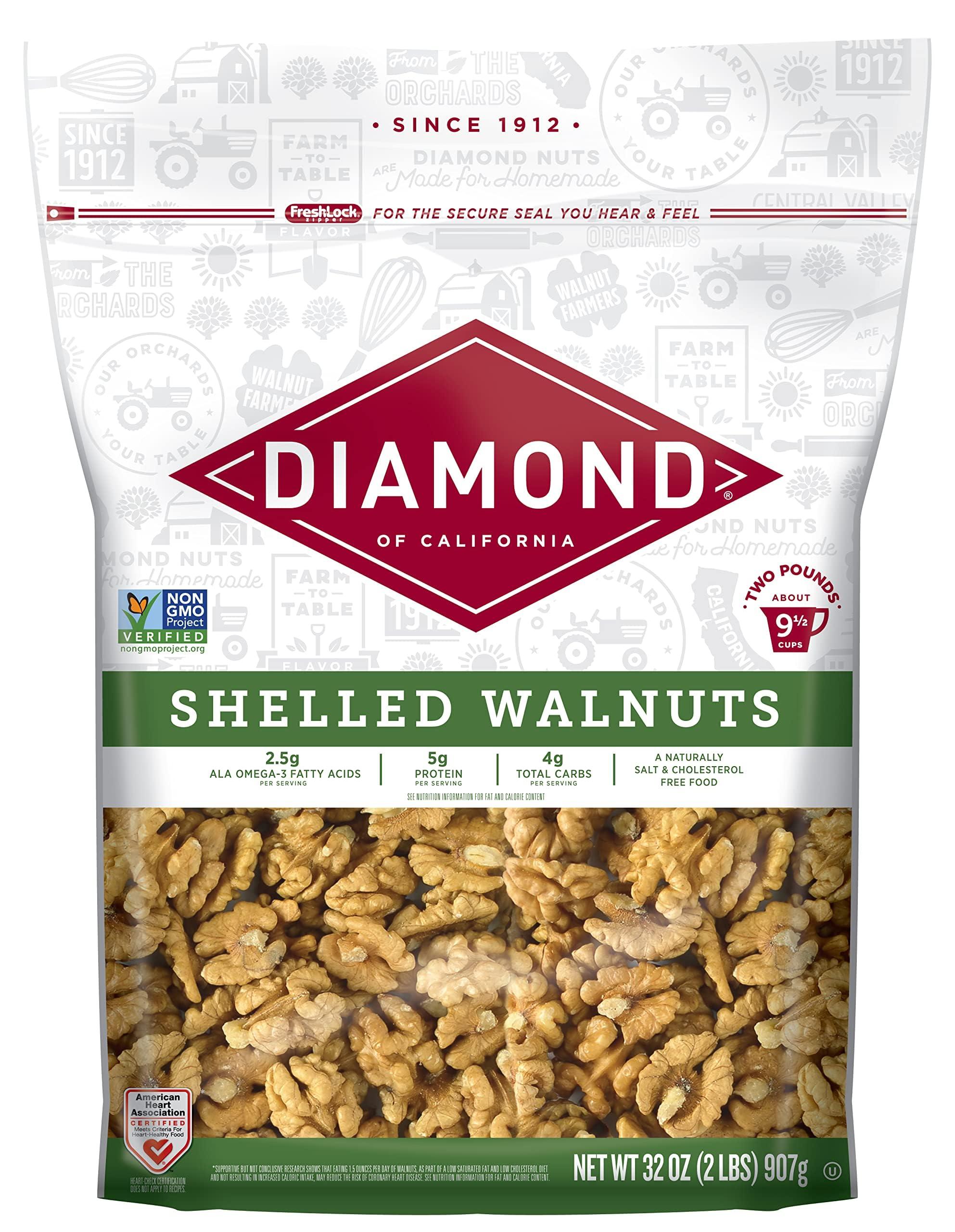 Diamond of California Diamond Shelled Walnuts 32 oz