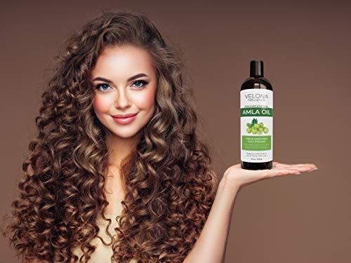 velona velona Amla Oil USDA Certified Organic - 2 oz | 100% Pure and Natural Carrier Oil | Extra Virgin, Unrefined, Cold Pressed | Hair Growth, Body, Face & Skin Care | Use Today - Enjoy Results