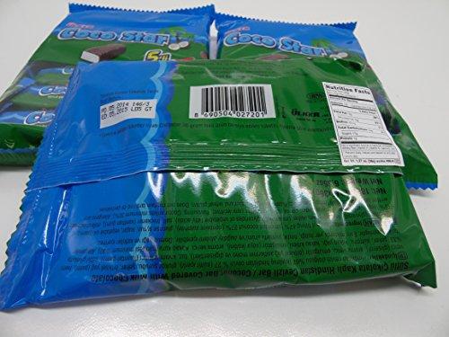Ulker Ulker Coco Star Chocolate Covered Coconut Bar, 5 count(Pack of 3),Turkish