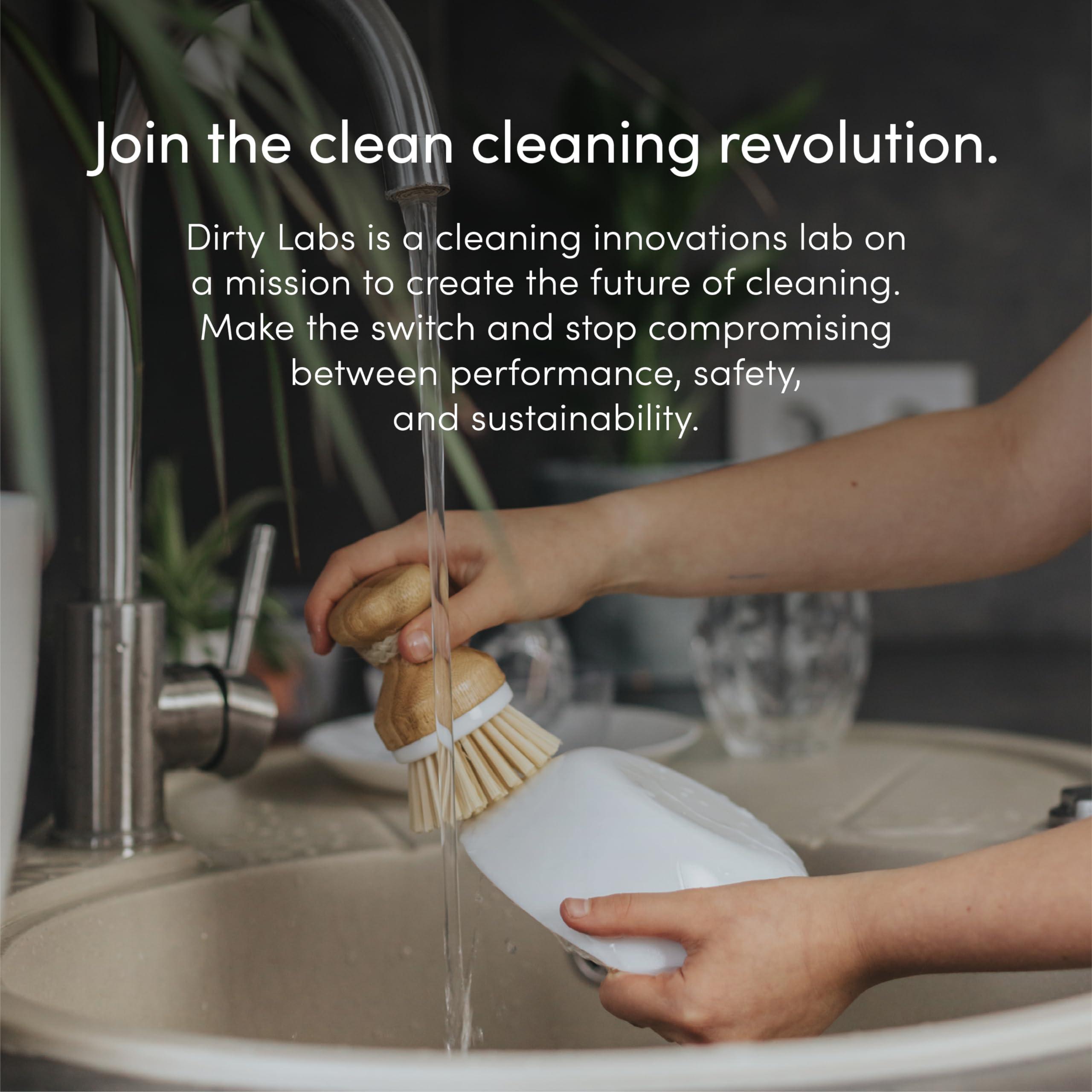 Dirty Labs Dirty Labs | Dishwasher Detergent and Booster | Scent Free | 48 Loads (1 lb) | Ultra Clean, Spot Free, Quick Wash Optimized | Hyper Concentrated