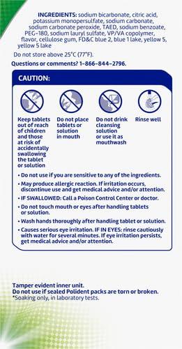 Polident Polident 3 Minute Denture Cleanser Tablets - 84 Count