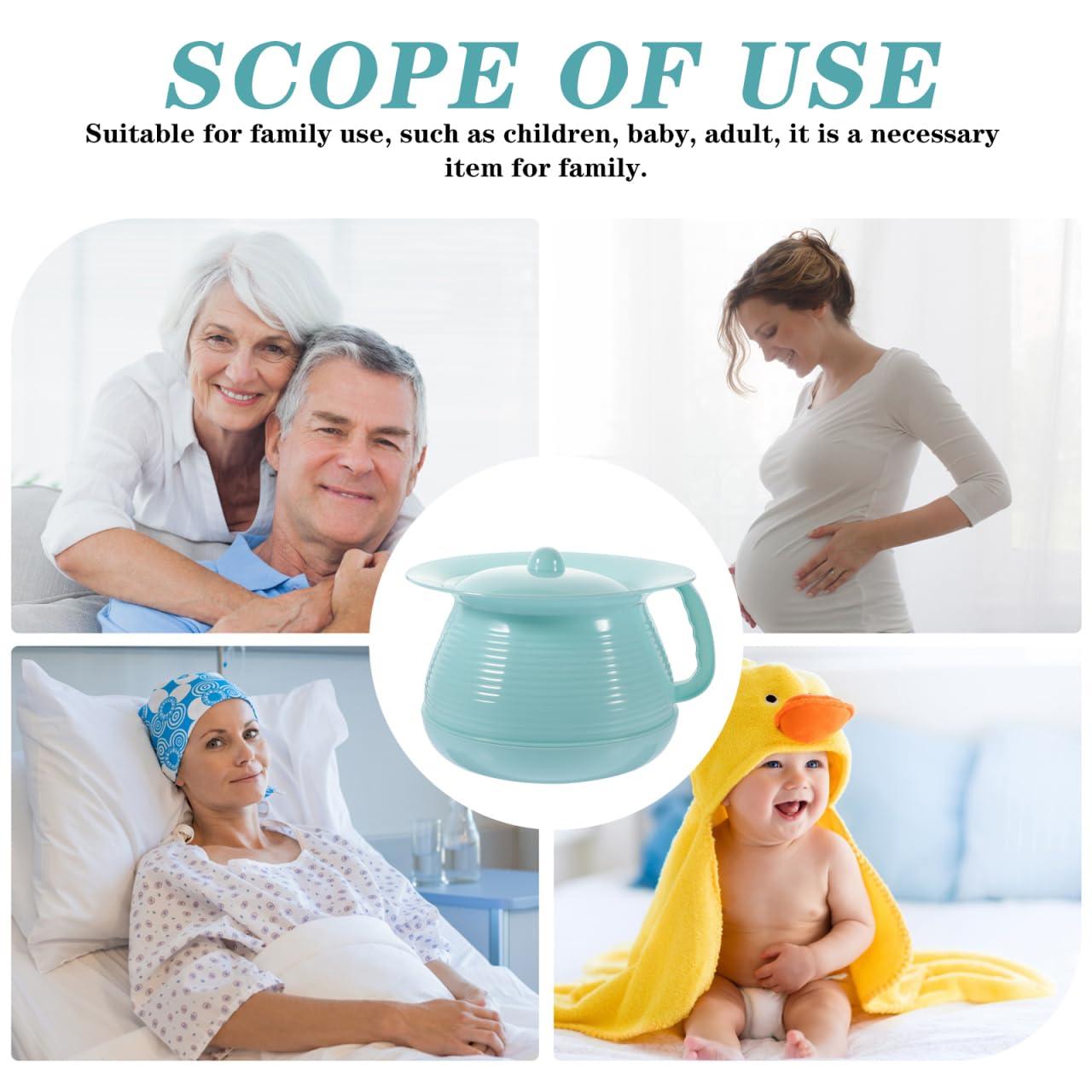 PLAFOPE Spittoon Toilet Urinal Pot bedpans Chamber Pot Urine Bucket Female urinals Portable for car Urine pots Urinal Basin Pee Pot Potty Household Men and Women China Plastic