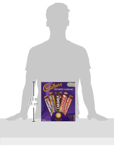 Cadbury Cadbury 18 Full Size Assorted Chocolate Bars, 936g, Caramilk, Mr Big, Crispy Crunch, Crunchie, Wunderbar, Imported from Canada