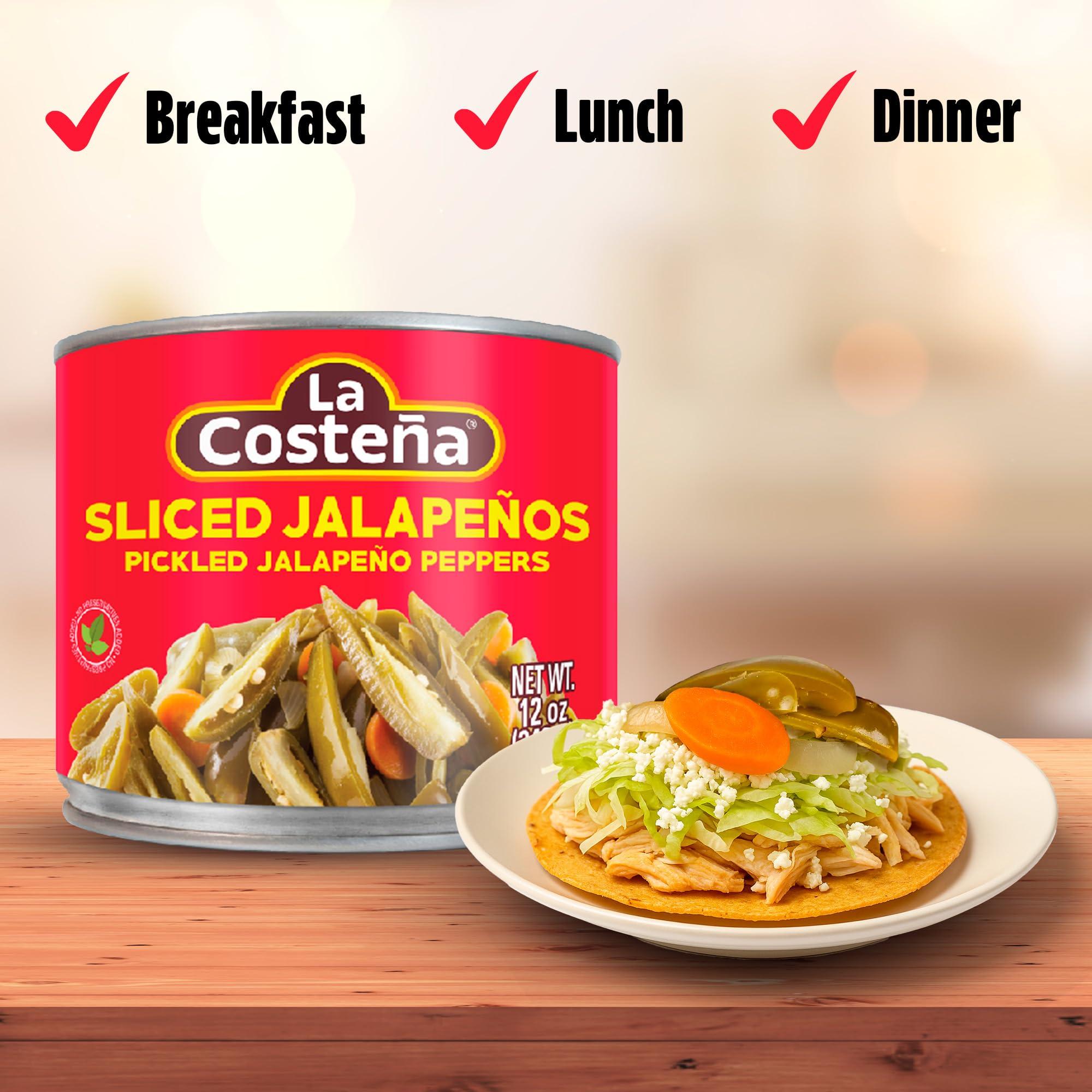 La Costeña La Costea Sliced Jalapeo Peppers 12 oz (6-Pack)