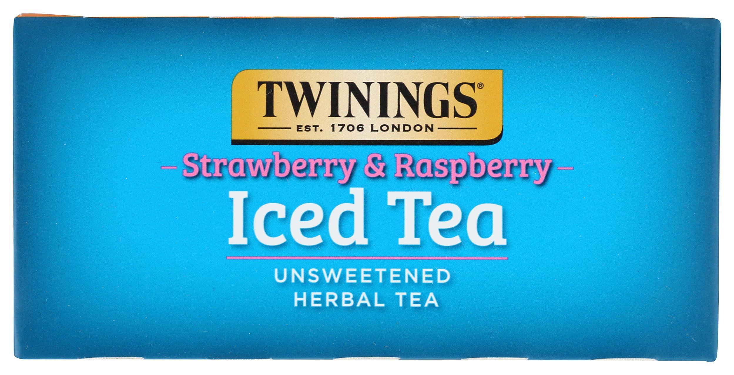 Twinings Twinings Strawberry & Raspberry Herbal Iced Tea Bags, 72 CT