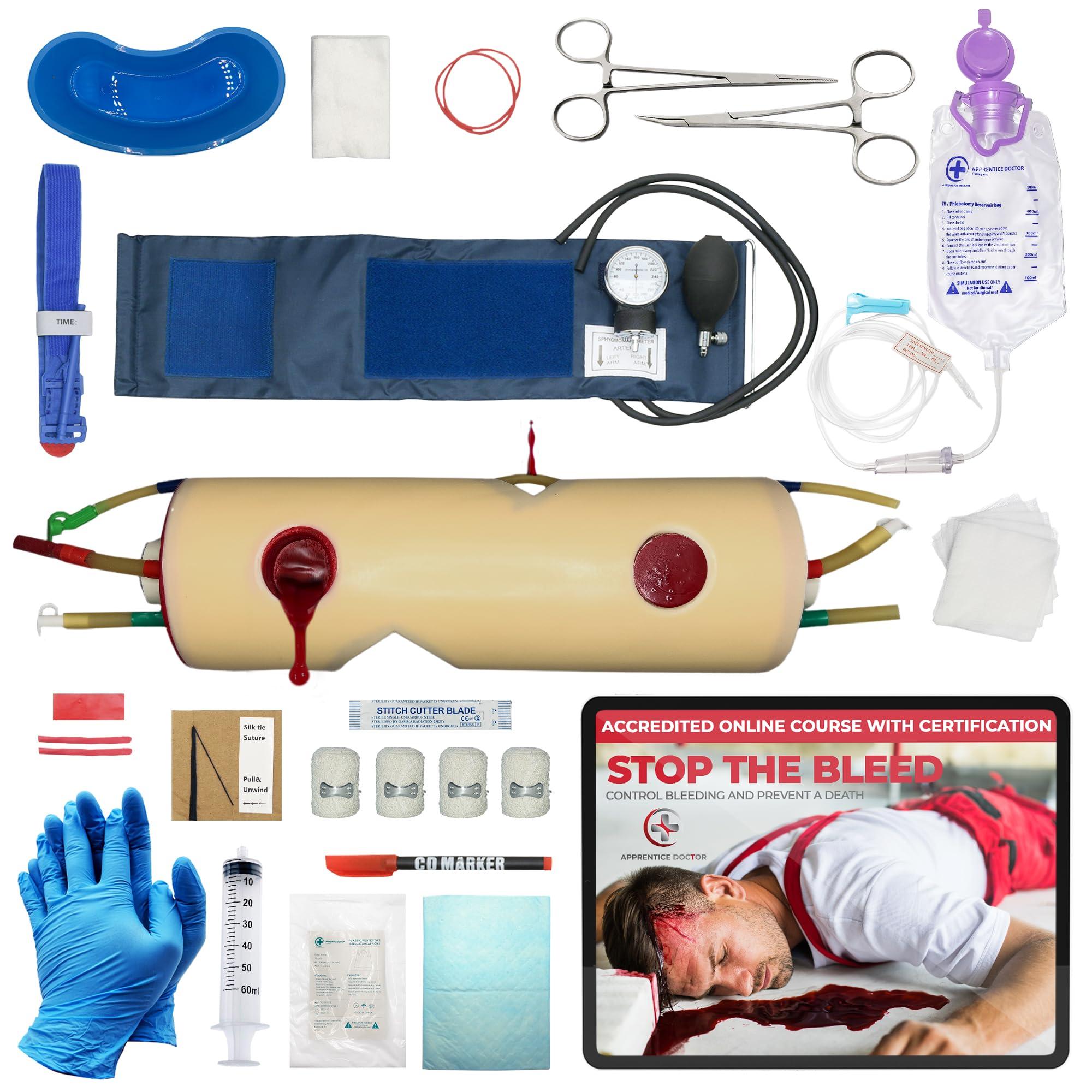 The Apprentice Doctor Stop The Bleed Kit by The Apprentice Doctor - Bleeding Control Kit with Professionally Designed, Accredited Online Course - Created to Train Members of The Public and Training Medical Professionals.