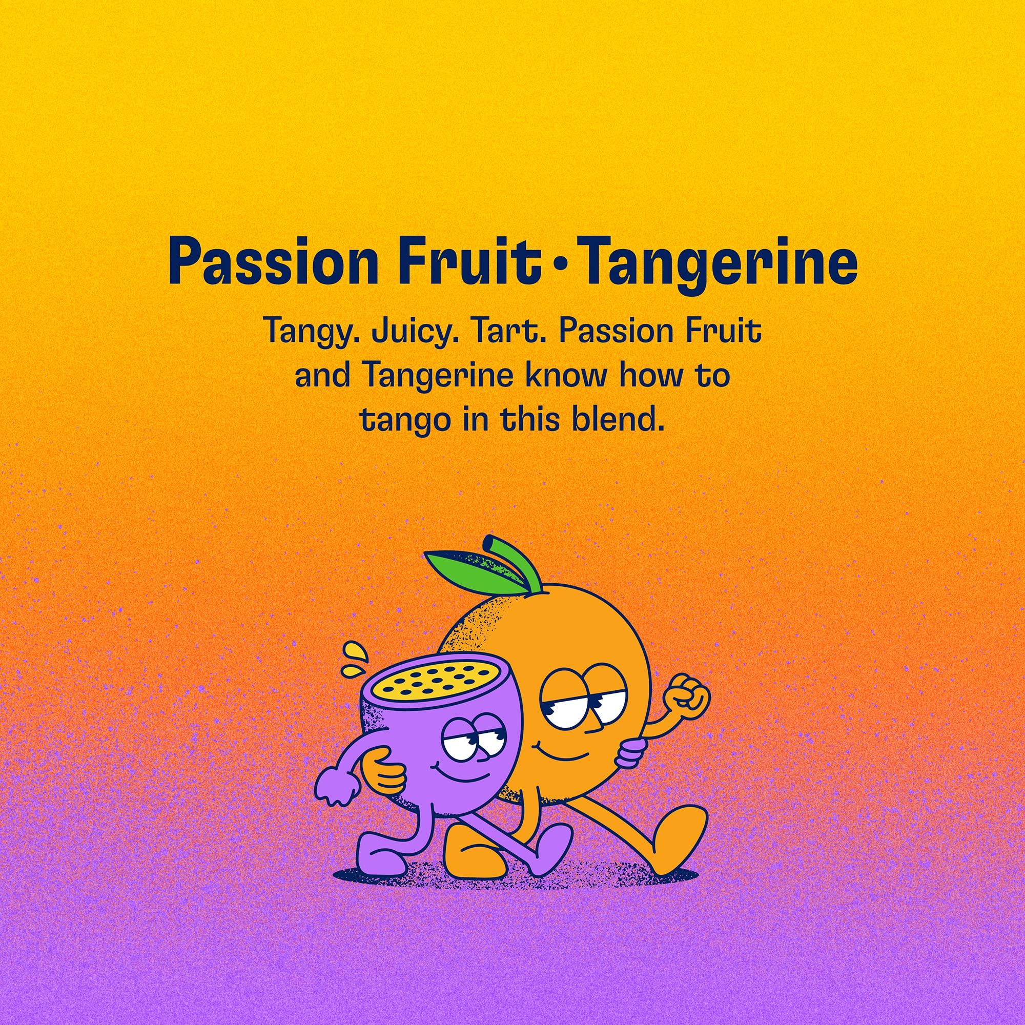 Health-Ade Health-Ade Passion Fruit-Tangerine Kombucha, Organic Drink, 12-Pack (11.5 Fl Oz Cans) Fermented Tea with Probiotics, Non-GMO, Vegan, Gluten-Free